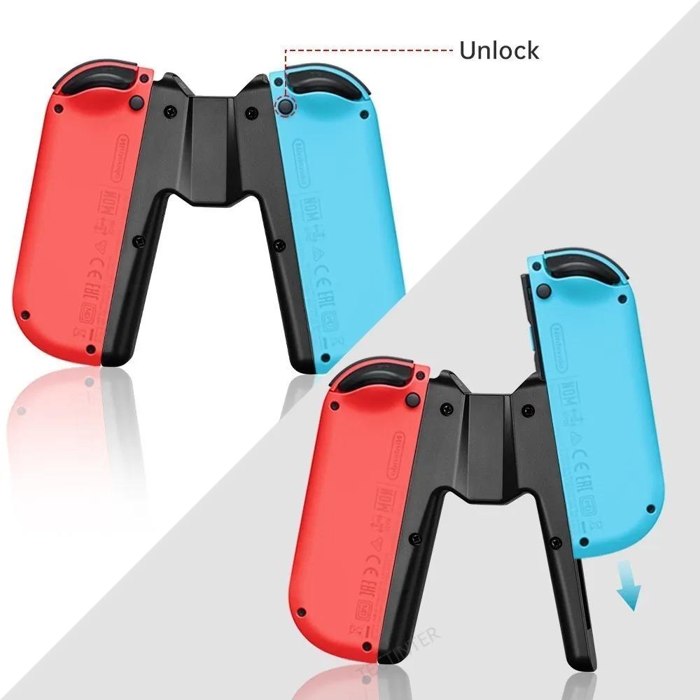 Charger Grip for Nintendo Switch/Oled Joypad Controller Gamepad Type-C Charging Stand with LED Indicator for Switch Accessories