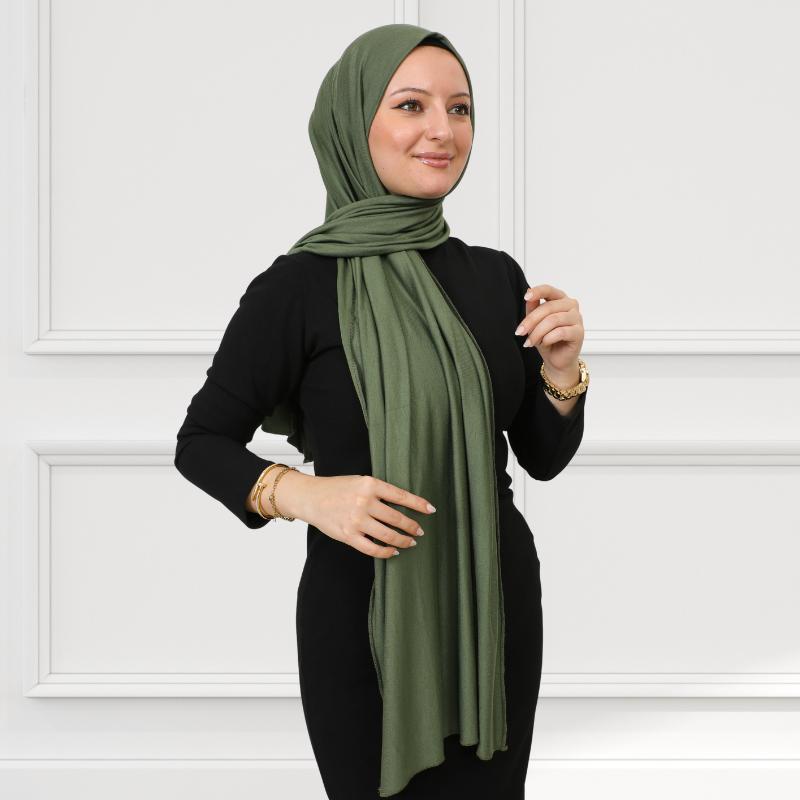 Hijab für Damen, Viskose-Schal, leicht, muslimischer Hijab, langer Schal, islamische Schals, türkisches Seiden-Kopftuch für Damen