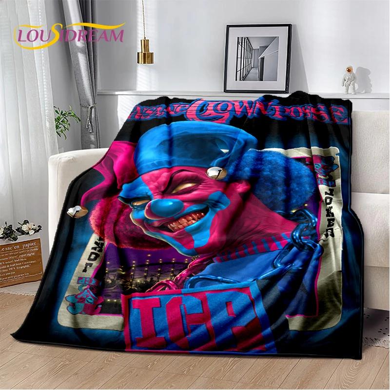 Icp Insane Clown Posse Juggalo Rap Metal Soft Flannel Blanket for Bed Bedroom Sofa Picnic,Throw Blanket for Cover Outdoors Gift