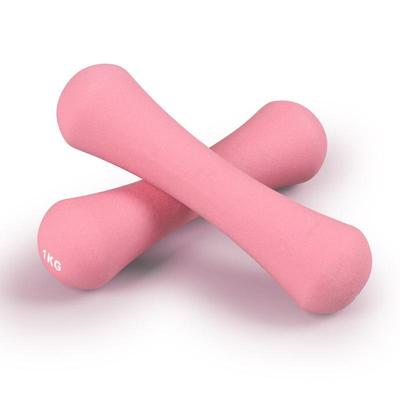 Dip-beschichtete Vollgusseisen-Hantel, Damen-Fitnessgerät, Einzelstück, Bonbonfarbe