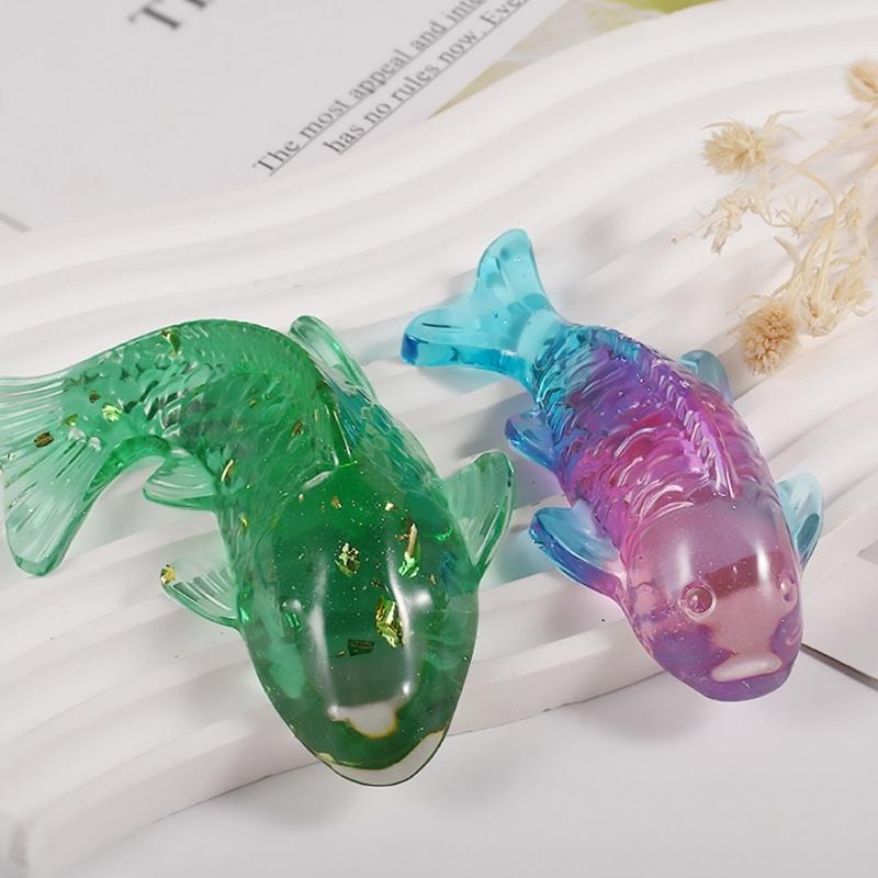 Cute Goldfish Candle Silicone Mold Durable Cartoon Animal Scented Candle Fish Mold Gypsum Ornaments Mold DIY Plaster