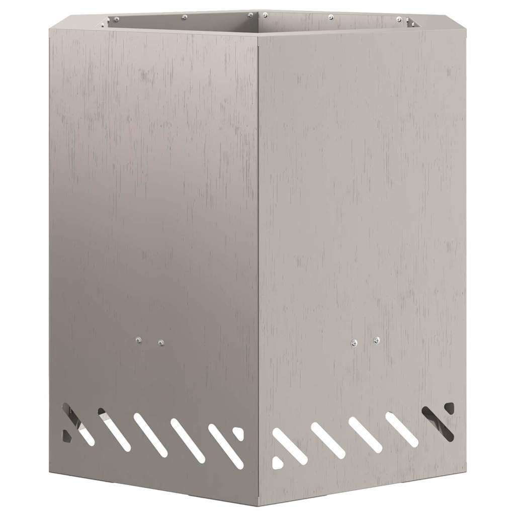 Smoke Free Fire Pit Brown 48 X 48 X 51 Cm Weatherproof Steel