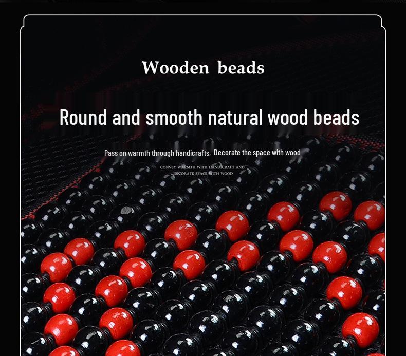 Universal Ventilated Wooden Bead Car Seat Cushion for All Seasons