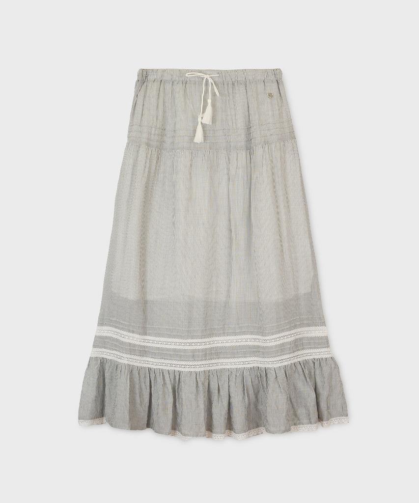 Who.A.U Long Lace Tiered Skirt / Whwhg2481F