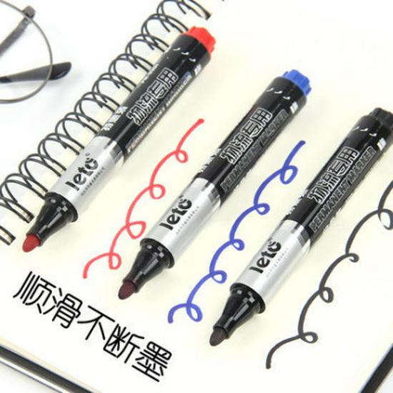 Free Shipping 50-Pack Lutu 9901 Refillable Oil-Based Marking Pens - Single-Head, Large Tip for Line Drawing