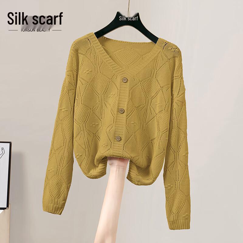 Women's Hollow Knit Long Sleeve Top