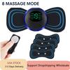 LCD Display Neck Stretcher Electric Massager 8 Mode Cervical Massage Patch EMS Pulse Muscle Stimulator Portable Relief Pain