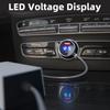 For Starlink Charger USB Type C Cigarrete Lighter Car Charger 12V-24V Vehicles 2M Digital Voltmeter Waterproof Extension Cable