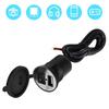 Motorcycle Handle Bar Phone Holder Waterproof USB     12V with   (Yellow)
