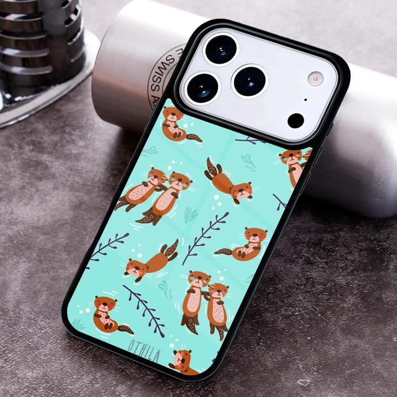 

Sea Otter Animal Phone Case For iPhone 17,16e,15,14,13,12,11,Mini,Pro,MAX soft Silicone Cover iPhone 12