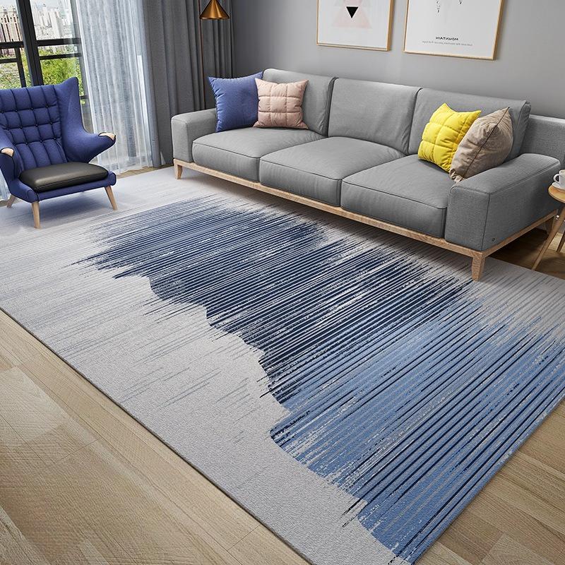 Simple Style Carpet Living Room Decoration Home Ins Bedroom Carpets Short Velvet Non-slip Washable Floor Mats Large Area Rug