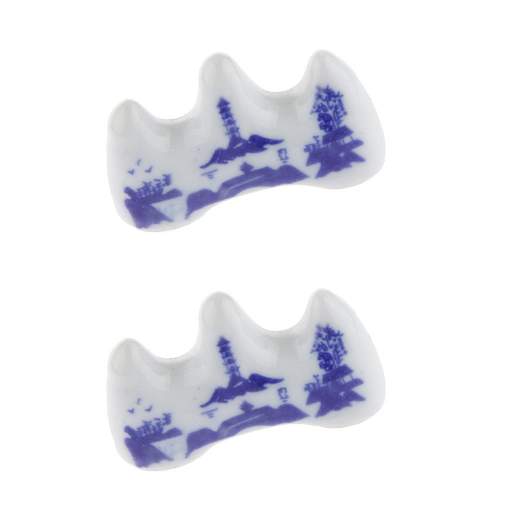 2x Ceramic Penholder Holder Support Rack