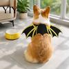 Creative Dog Cat Halloween Suit Pet Bat Wings, Cute Costume, Skeleton Wings Attractive Holiday Apparel with Bells, Festive for Cats Dogs Cosplay Party