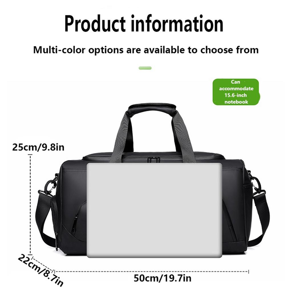 Large Capacity Durable Travel Tote Bag, Wet And Dry Separation Design Unisex Gym Bag, Fashion Men's Large Tote Bag, New Arrivals