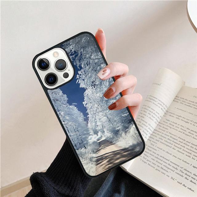 Winterlandschaft Handyhülle Cover Für iPhone 17 Air 15 16e 14 13 12 Pro Max 11 Pro Max Plus Hülle Schale