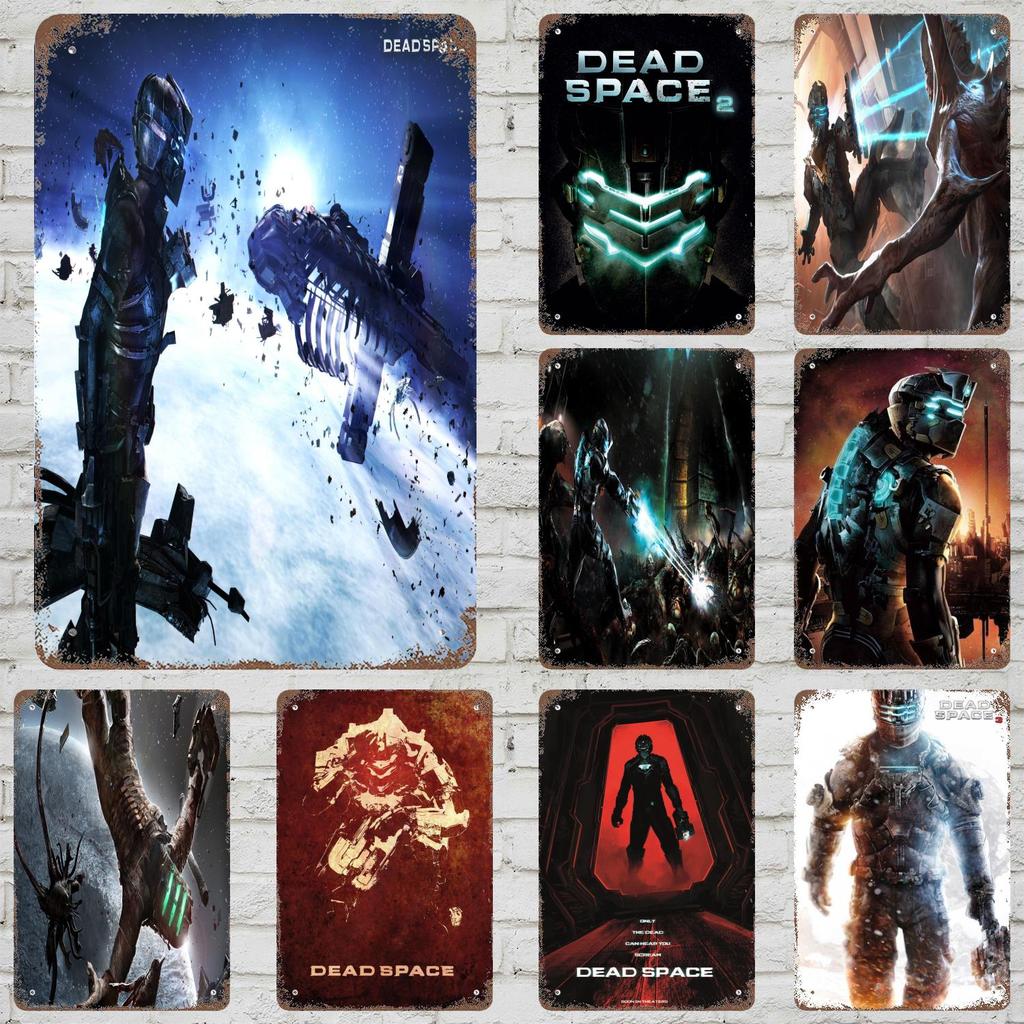 Dead Space Game Vintage Tin Sign Home Decor Wall Decor Art Wall Mural Room Decoration Decor Retro Metal Sign Plate Bar Posters