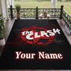 Custom Text Printed Rug The Clash Non Slip Floor Carpet For Home Room Decor