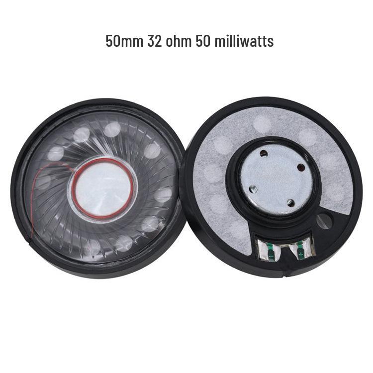 High Metal 32 Ohm Over-Ear Headphone Speaker: 36/40/50mm, 30mW