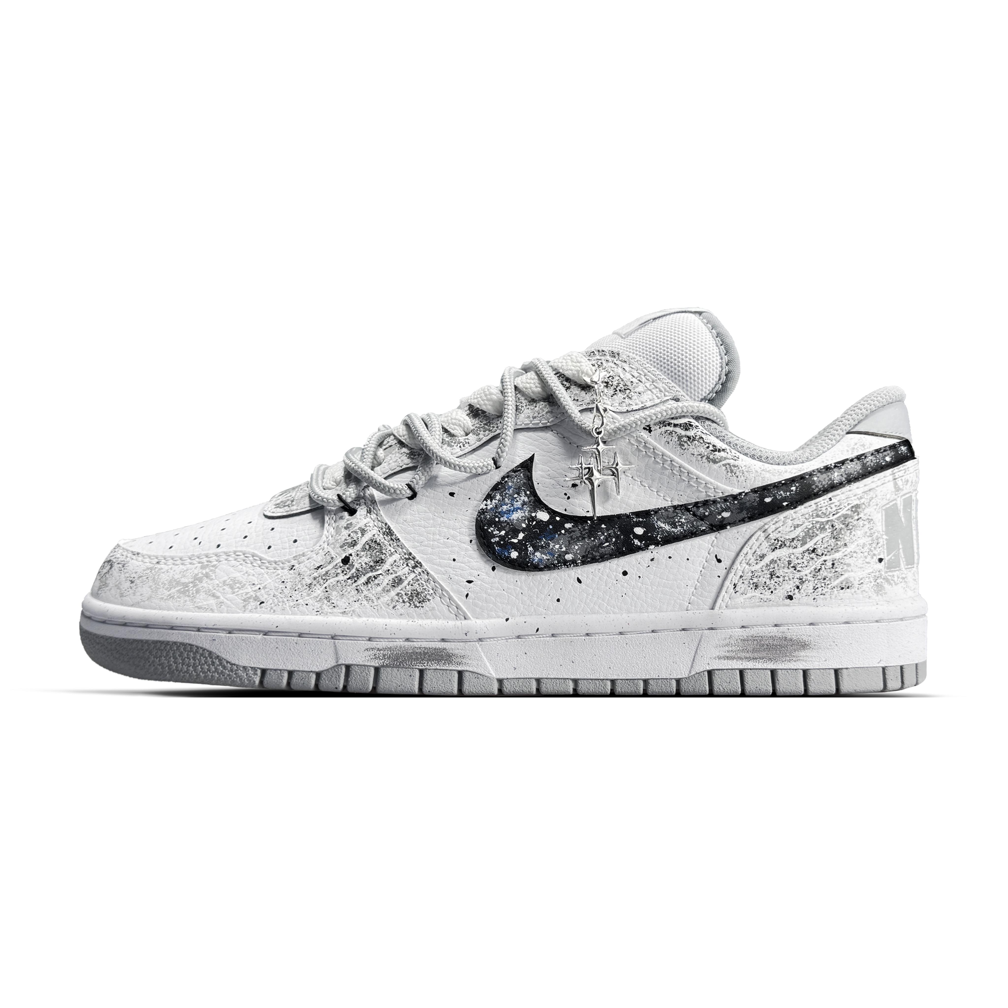 

Nike Big Abrasion Resistant Low top Skateboard Shoes Men s Gray 355152-106(team1479-) 42