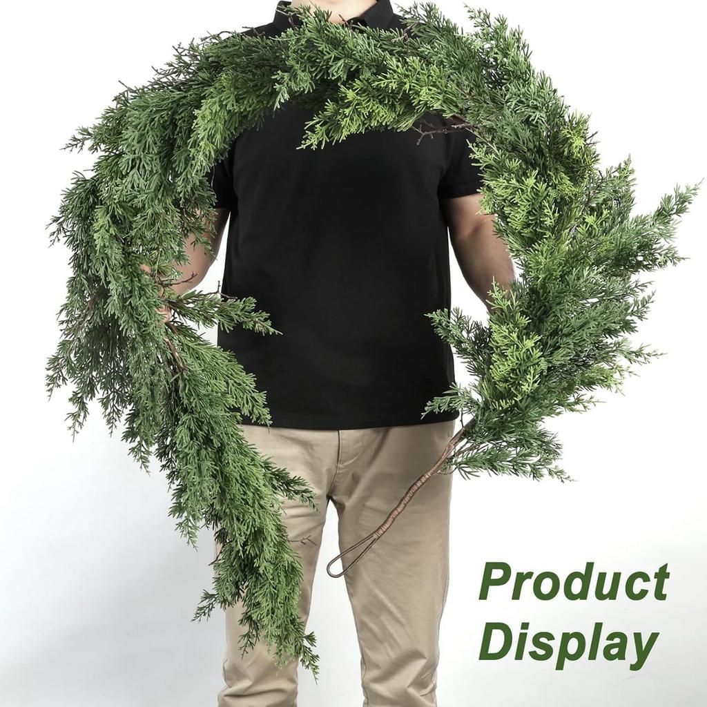 Christmas Wreath, 6ft Realistic Tree Wreath, Holiday Tablecloth, Fireplace, Wreath Centerpiece