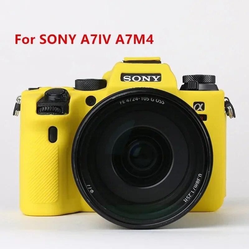 Silicone Case Cover Camera Bag for Sony A7IV A7M4 A7c A7R A7 A7S Mark III IV A7SIII A7III A7RIII A7RIV