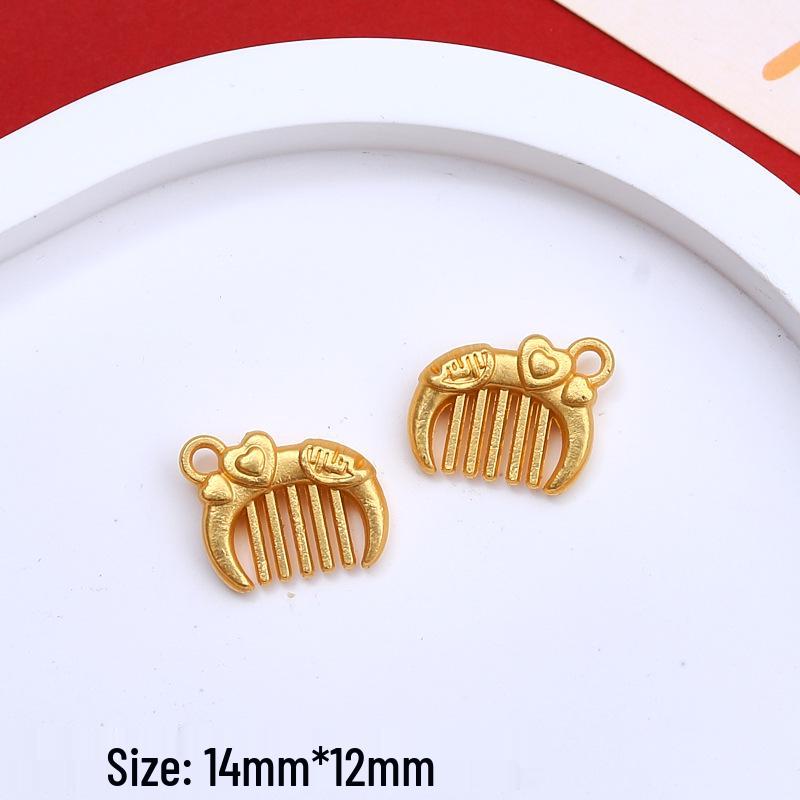Chinese Style Wealth & Treasures Pendant: Alloy Enamel DIY for Bracelets & Necklaces - New Year Gift