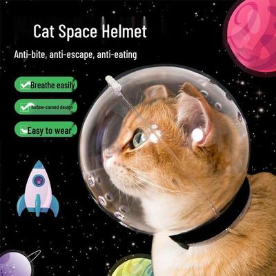 Cat Anti-Bite Breathable Plastic Headgear - New Elizabeth Collar for Pets