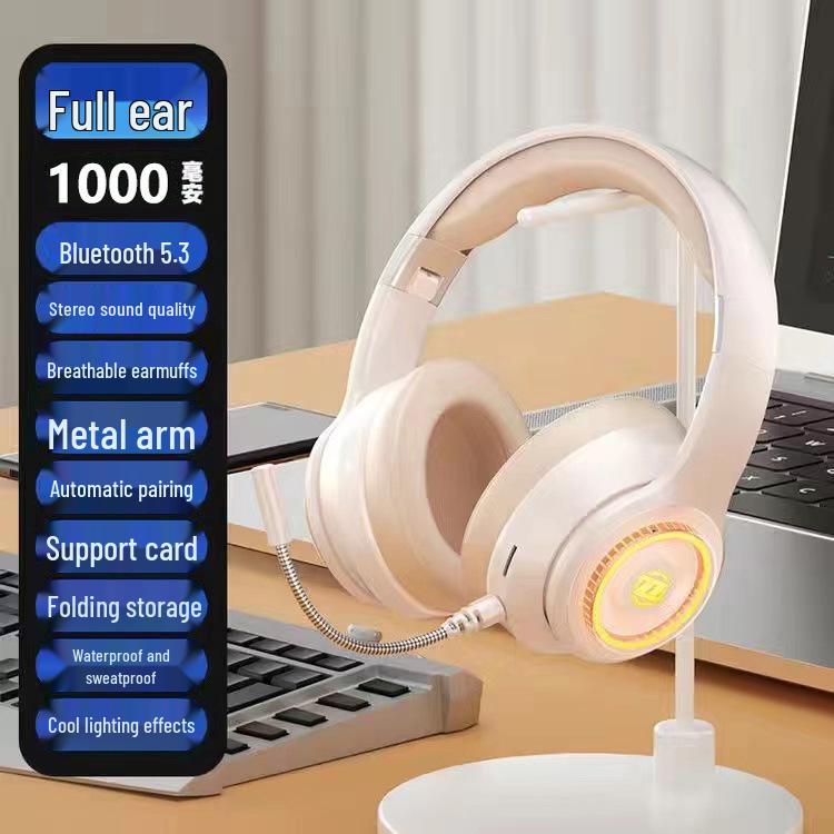 Hot-Selling Luminous Wireless Bluetooth Gaming Headphones with Microphone