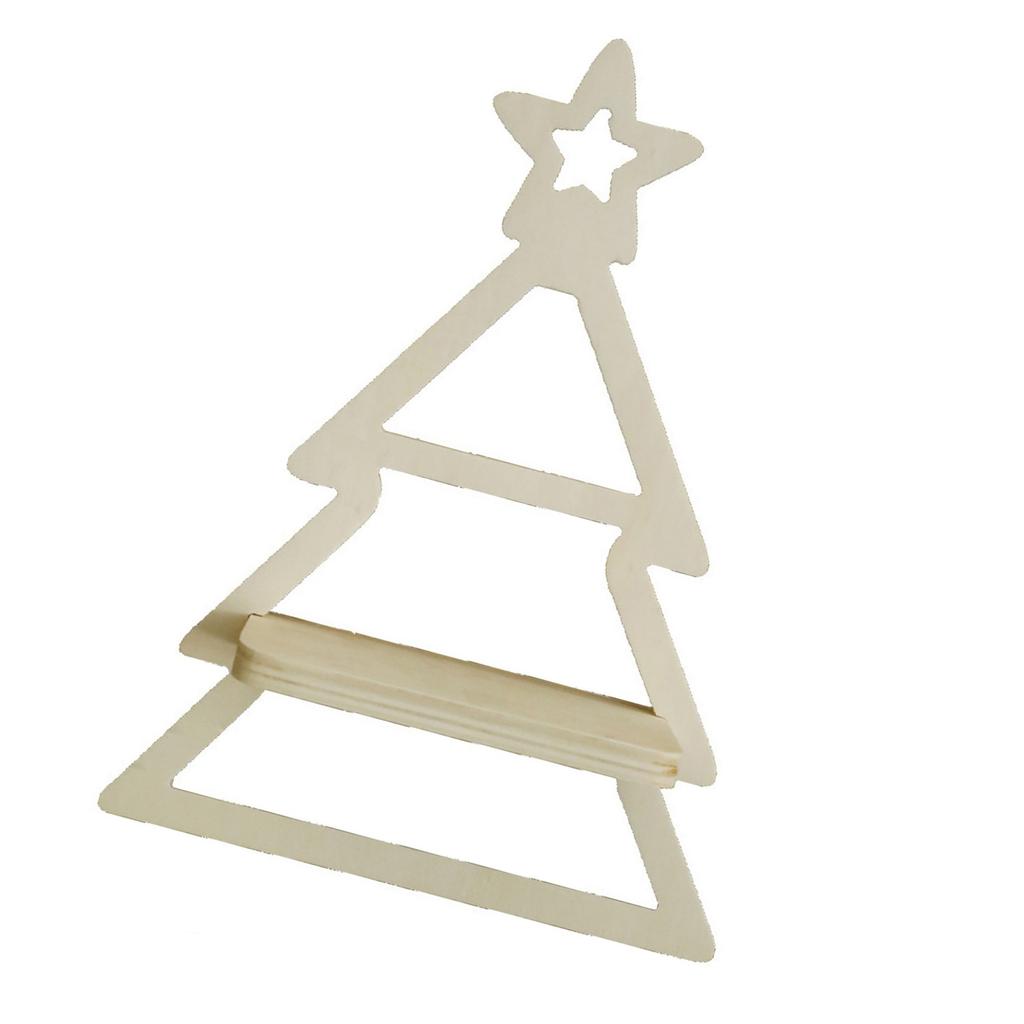Elegant Wood Christmas Tree Storage Rack Wall Hanging Shelf for Home and Office Decors Candle Display Floating Shelves
