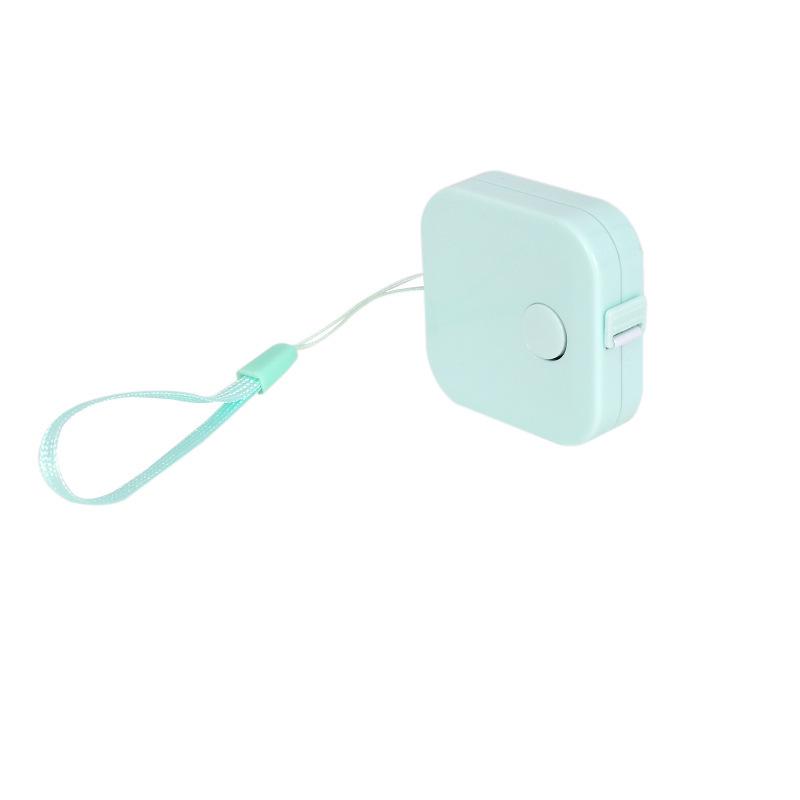 Nordic Macaron Color Portable Square Tape Measure with Lanyard - Automatic Retractable Soft Ruler for E-commerce and Waist Measurement