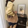 Flauschige Einfache Henkeltasche Neue Mini-Umhängetasche für Damen Elegante Winter-Tasche Bequem und Vielseitig Textur-Beuteltasche