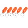5Pcs Plastic Key Float Floats Keychain Floating Key Chain for Swimming Beach Outings Water Sports Orange