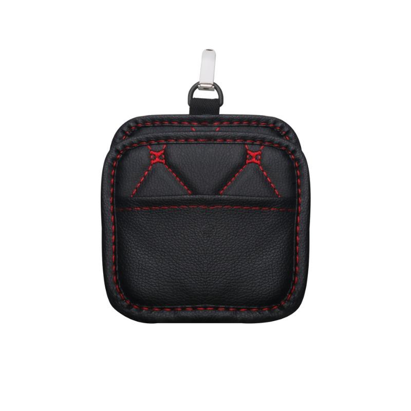 Car Storage Bag Air Outlet Hanging Bag Leather Car Storage Bag Foldable Storage Box Car Accessories Interior Car Organizer