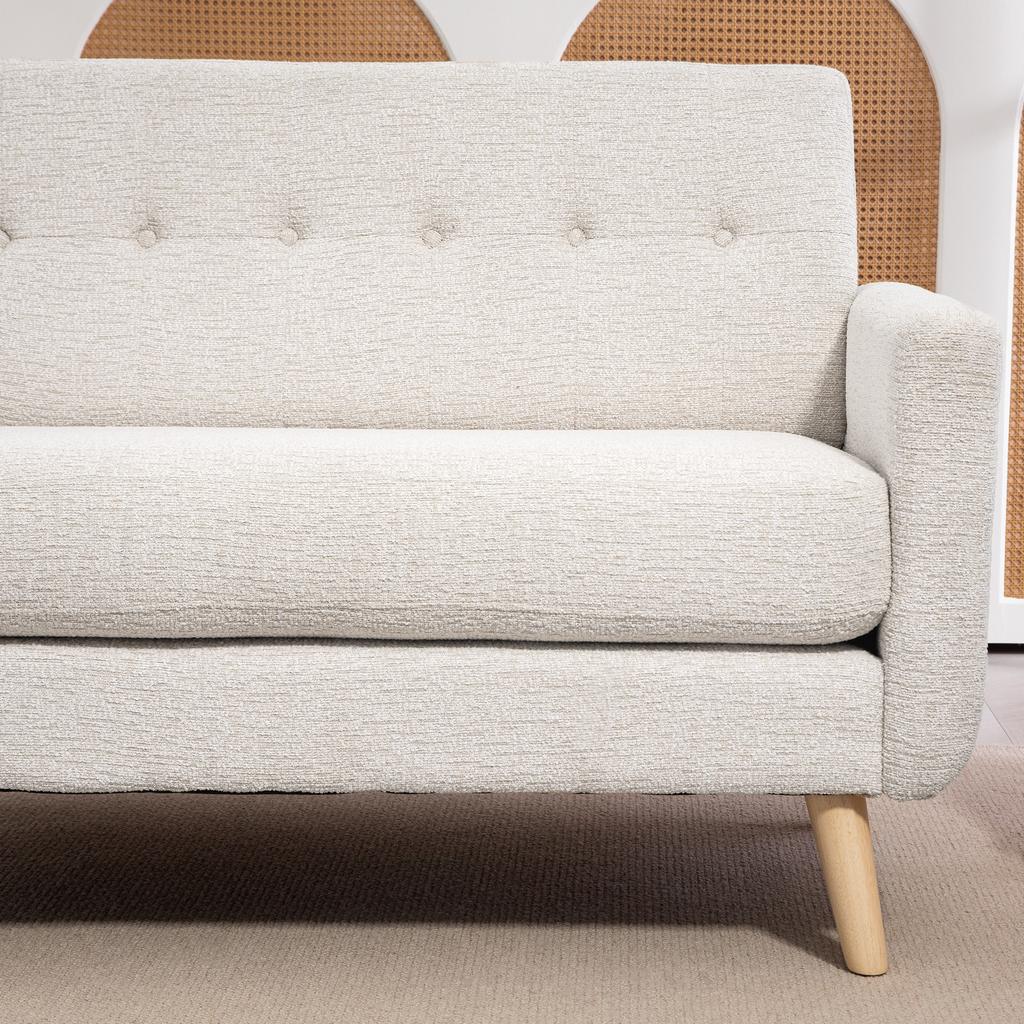 Two-Seater Sofa, Comfortable, 134x71x82 Cm, Beige
