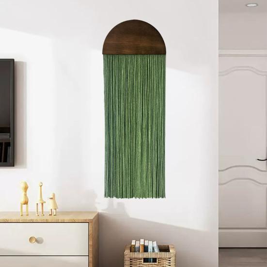 Yousheng Boho Kwast Wandtapijt Wandhanger String Wandtapijt Handgemaakt Katoenkoord Kwast Wandtapijt voor Woonkamer Slaapkamer Decoratie