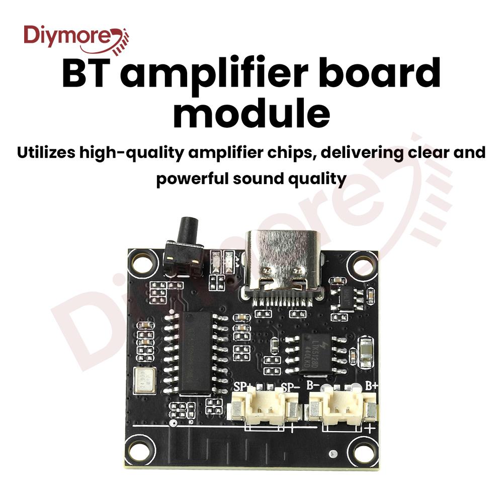 3W BT Amplifier Module With Adjustable Tuning Supports TF Card Memory Card Playback Audio Power Amplifier Board Type C DC 5V