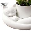 Mini Flower Pot Decor 3D Printed Succulents Planter, Creative with Artistic Sculptural Design, Desktop Plant Small Desk for Office Bedroom Shelf, Gift