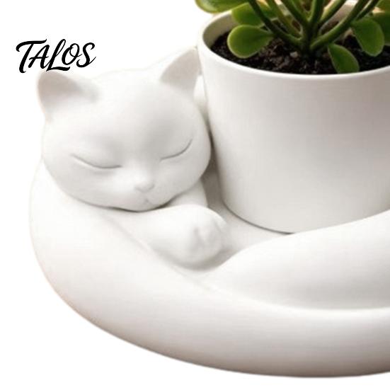 Mini Flower Pot Decor 3D Printed Succulents Planter, Creative with Artistic Sculptural Design, Desktop Plant Small Desk for Office Bedroom Shelf, Gift