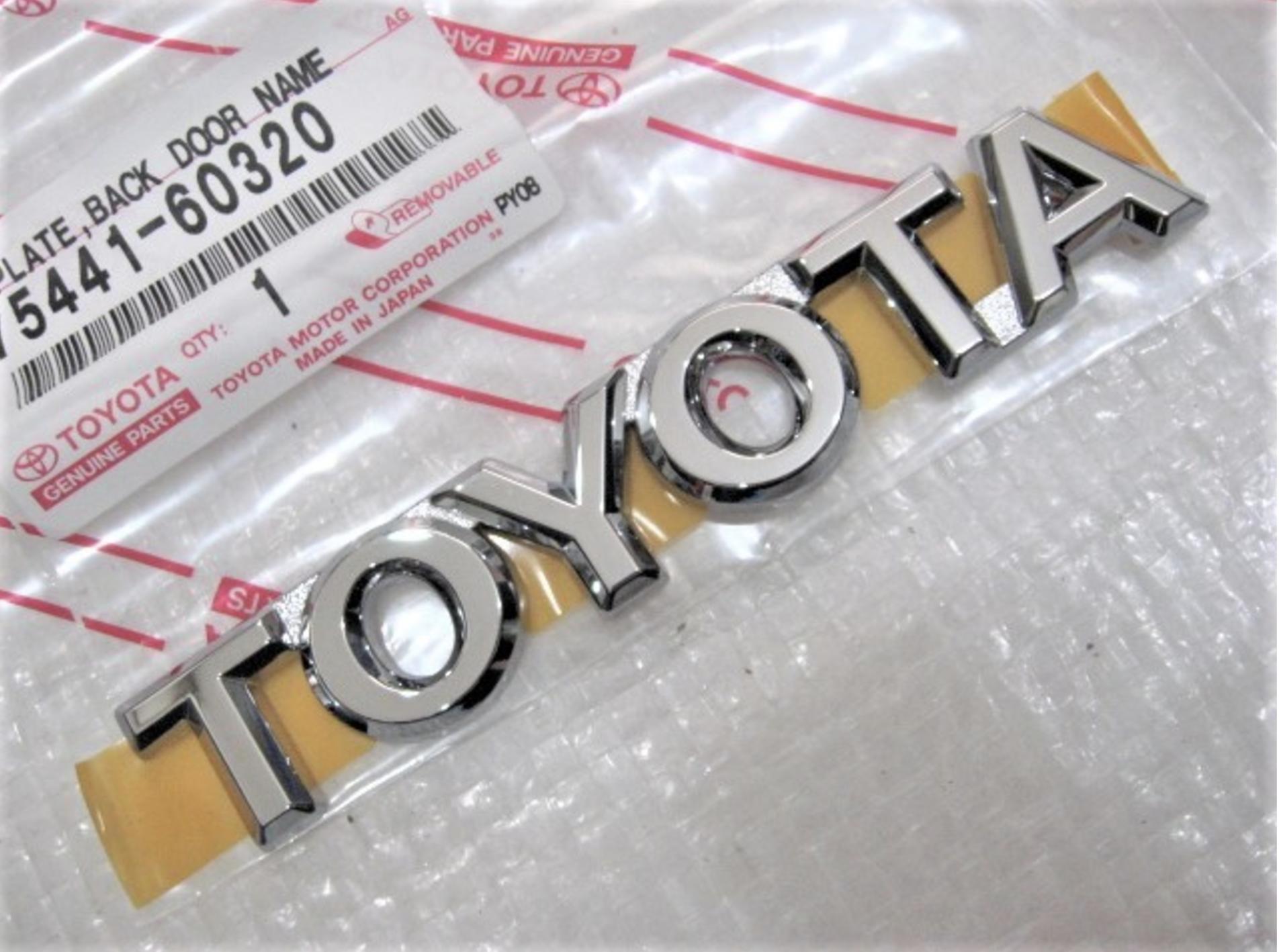 

TOYOTA Genuine 75441-60320 Land Cruiser J100 Rear Emblem Badge Chrome
