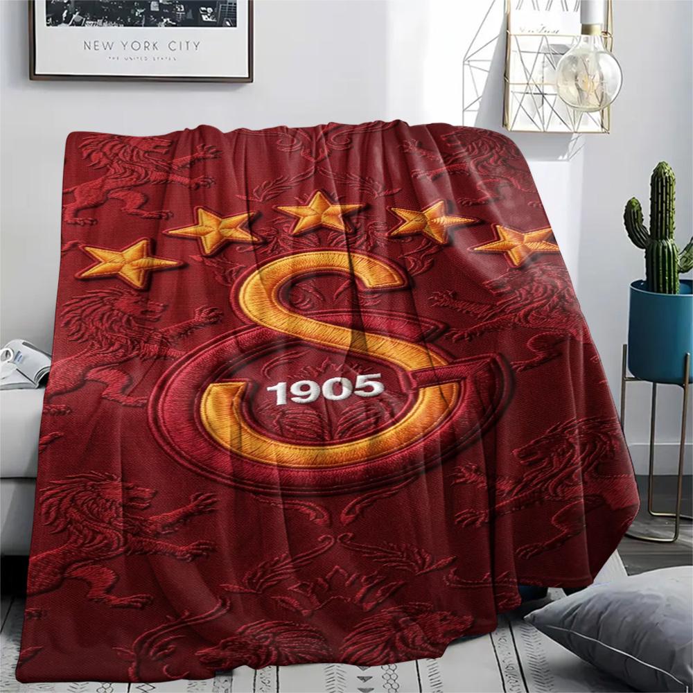 1PC Galatasaray S Patterned Flannel Blanket Suitable For All Seasons for Home Decor Warmth and Comfort Gifts Holiday Present
