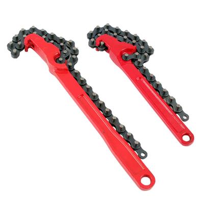 Heavy-Duty Ratcheting Chain Wrench Reversible Oil Filter Tool Pipe Fittings Tools Fit Oil Filter Chain Wrench Pliers