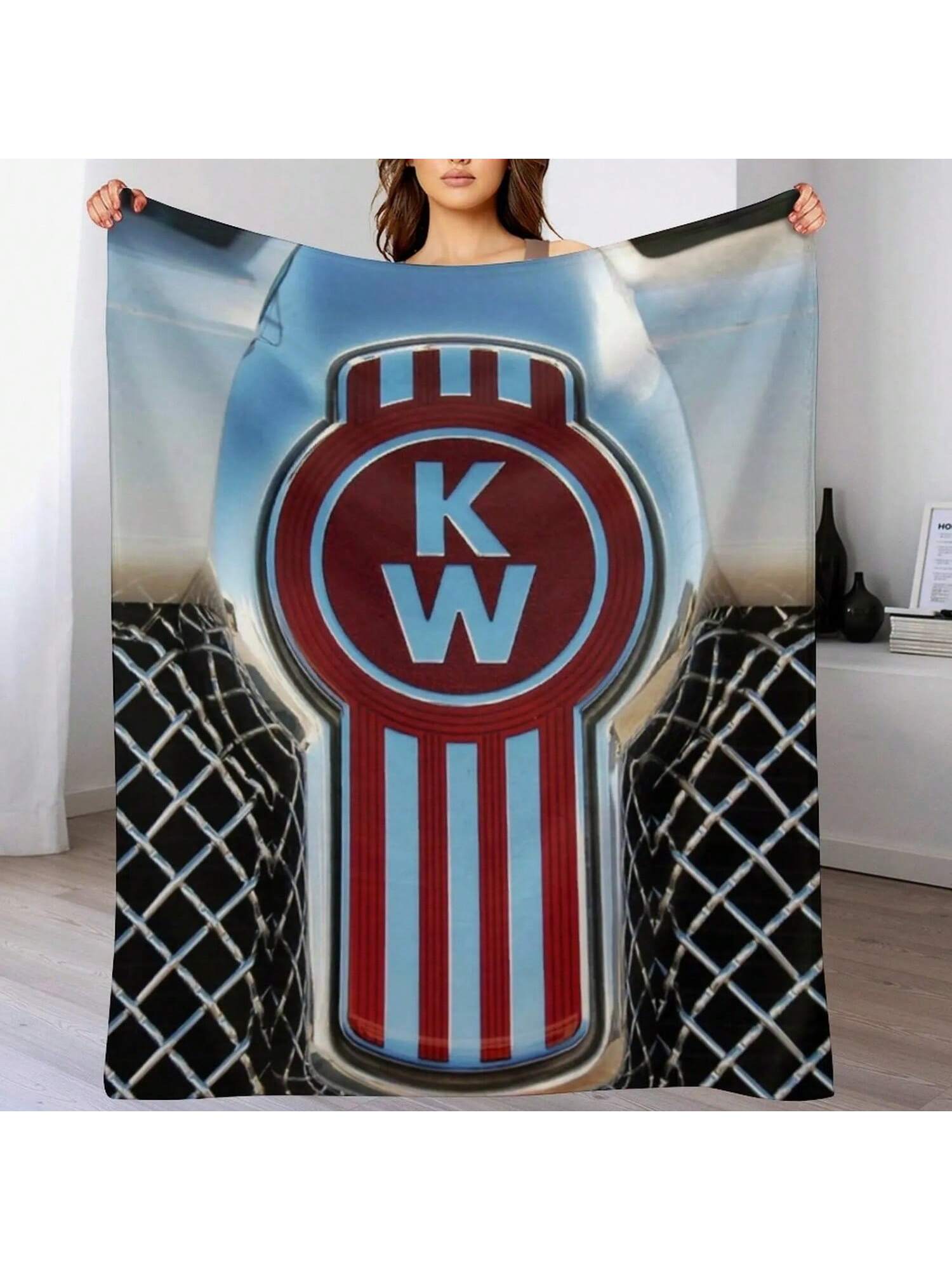 Kenworth Emblems Throw Blanket Moving Luxury Soft Beds Thermals For Travel Blankets 75X95CM