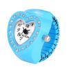 JEWELRYWE Ring Watch, Business, Fashion, Waterproof, Flip-Up Cover, Numeric Dial, Sports, Quartz, Stainless Steel