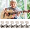 6Pcs Guitar String Tuning Pegs 3L 3R Guitar Knob Machine Heads Tuners Metal Guitar Tuning Keys Pegs for Guitar Replacement Parts
