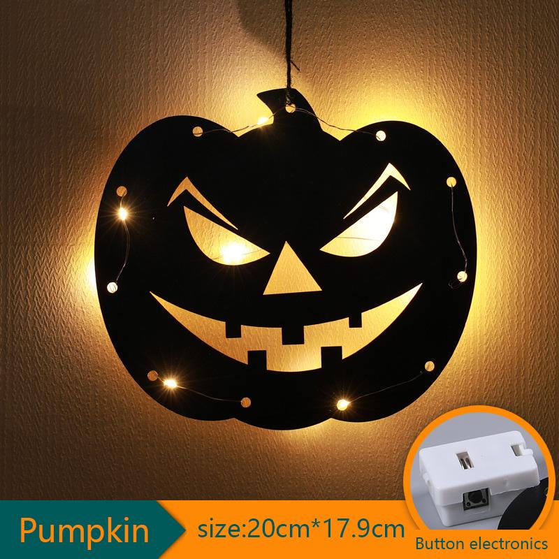 LED Light Up Halloween Hanging Ghost Spider Web Bat Ornaments Halloween Party Horror Props Indoor Outdoor Home Decoration Gifts