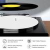 Acrylic Turntable Record Platter Turntable for LP Record Players 12-inch Mat, Vibration-Dampening Mat, Anti-Static Slipmat, (Opal White)