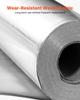 Double Reflective Insulation Roll, Non-Perforated Woven Fabric Radiant Barrier, 0.15mm 38.1m x 1.22m, Double-Sided Aluminum Foil Heat Reflective