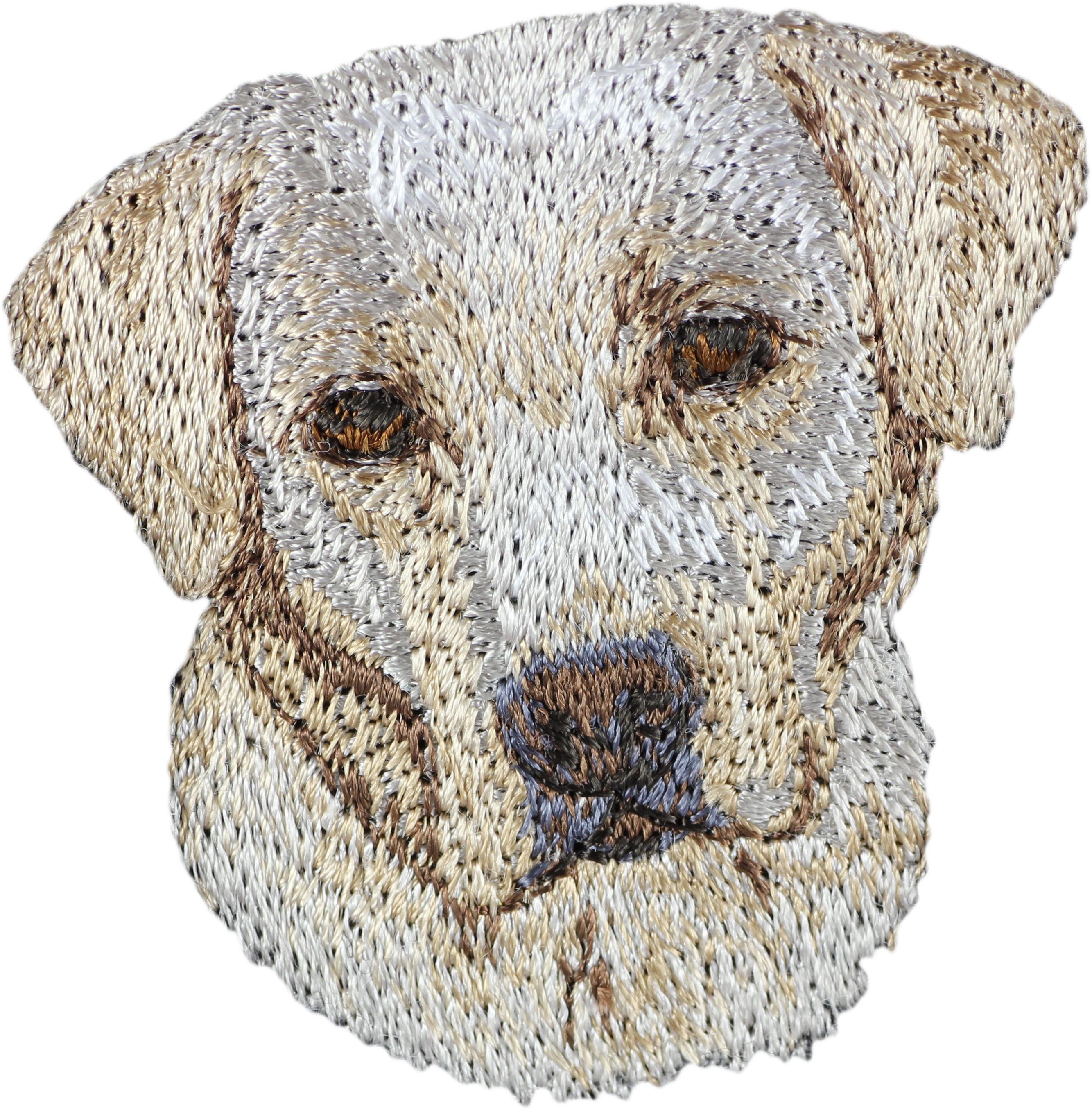 

Labrador Retriever - dog-shaped patch, embroidered patch, unique decoration for Art-Dog backpack різнокольорові кольору