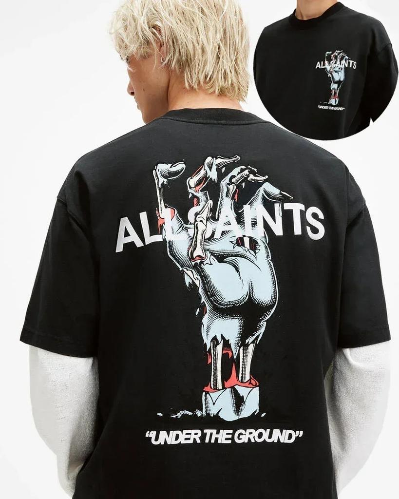 2025 Men Women Hot Sale Cotton Printed T-shirt Fashion Casual Letter Pattern Tops All Season Loose Harajuku Clothing
