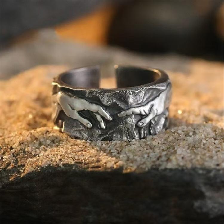 Traditional Art Themed Openable Rings Flexible Band For Women Men Enduring Jewelry Suitable Daily Wear